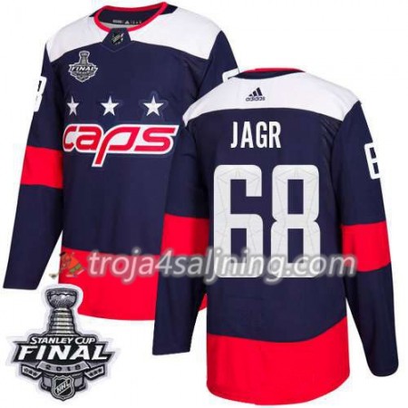 Washington Capitals tröja Jaromir Jagr 68 2018 Stanley Cup Final Patch Adidas Stadium Series Authentic - NHL Tröjor Herr
